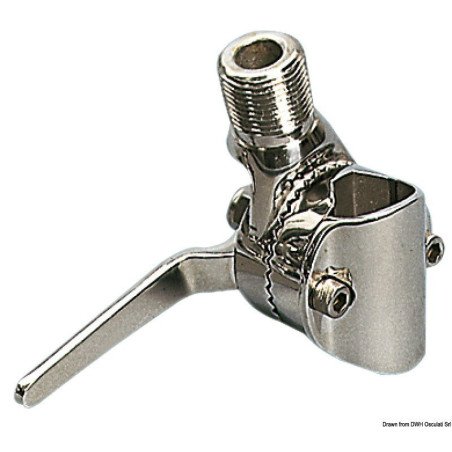 Swivelling antenna base AISI316 22/25 mm Osculati - Swivelling base...