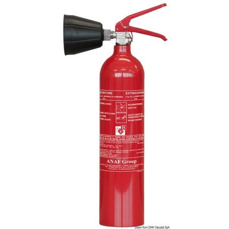 Extincteur CO2 Solas 2 kg MED Anaf Antincendi - Extincteur homologu...