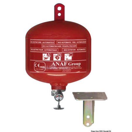 Extincteur à pluie de poudre ogive 3 kg Anaf Antincendi - Extincteu...