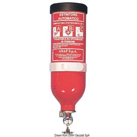 Extincteur automatique à pluie de poudre cylindrique 1 kg Anaf Anti...