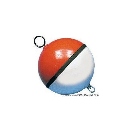 Bouée blanc/rouge remplie de polyuréthane 1000 mm Osculati - Bouée ...