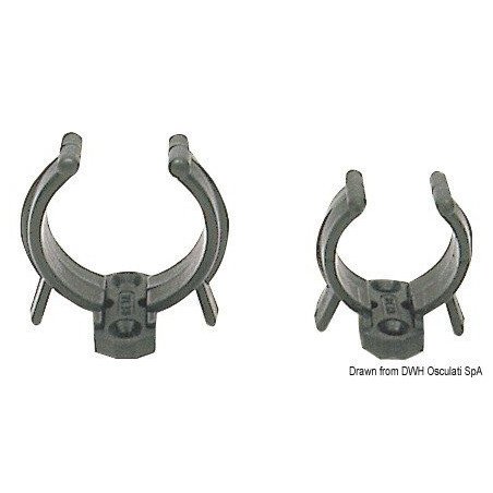 Clip nylon blanc 17/23 mm Osculati - Clips en nylon - discount-naut...