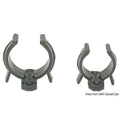 Clip nylon noir 17/23 mm Osculati - Clips en nylon - discount-nauti...