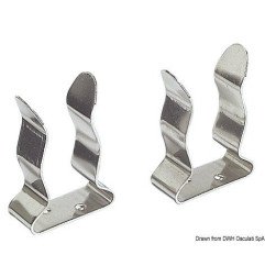 Clip inox 25/32 mm Osculati - Clips en inox pour blocage des gaffes...