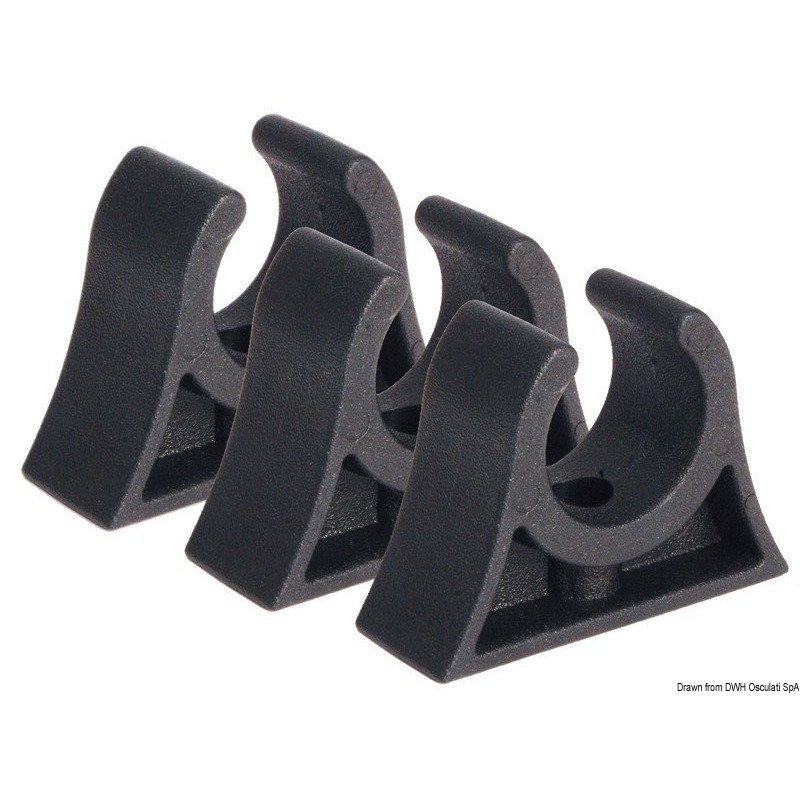 Clip white pour tubes 22/24 mm Osculati - Clips pour le blocage de ...