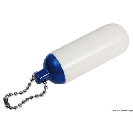 Porteclés pare-battage cylindrique bleu/blanc Osculati - Porte-clés...