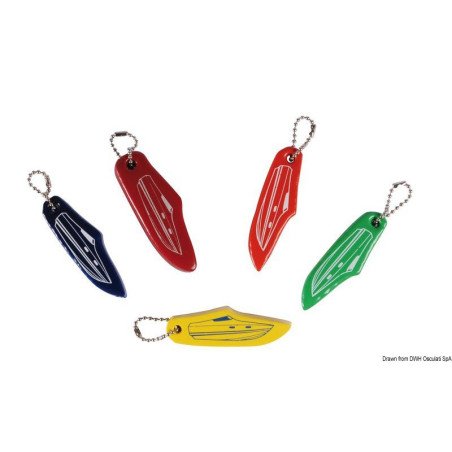 Porte-clés mousse souple Bateau à moteur blanc Osculati - Porte-clé...