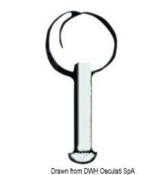 Pivot inox sans anneau 6mm x 15mm Viadana - Pivots en inox - discou...