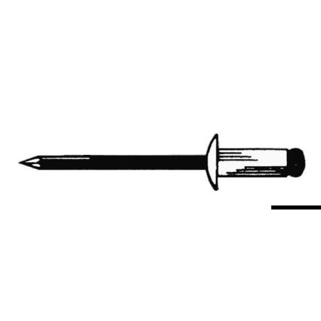 Rivet inox tête normale 3,9 x 14mm Osculati - Rivets en inox, tête ...
