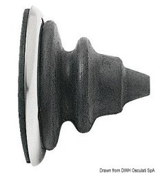 Bague passe-câbles inox avec sufflet Dutral noire Osculati - Bague ...