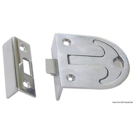 Lève-plancher au ras AISI316 poli miroir 57x76 mm Osculati - Lève-p...
