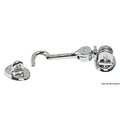 Crochet p. portes laiton chromé 100 mm - - Crochets pour portes - d...
