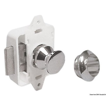 Déclic nylon simple Osculati - Déclic pour portes et trappes - disc...