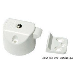 Déclic portes plastique blanc Sugatsune - Déclics Push Knob pour po...