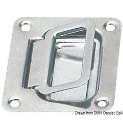 Poignée inox poli 57x77 mm Osculati - Poignée en inox poli - discou...