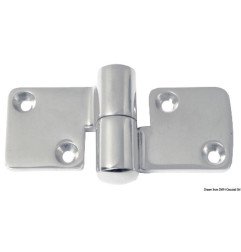 Charnière AISI316 poli miroir 100x50 mm droite Osculati - Charnière...
