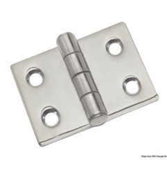 Charnière saillante 5mm AISI316 38x38 mm Osculati - Charnières 5 mm...