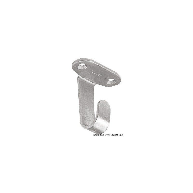 Crochet inox poli p. plafond 33 mm Osculati - Crochet pour plafond ...