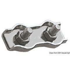 Serre-câble inox double 8 mm Osculati - Serre-câbles en inox - disc...