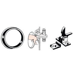 Fermeture à ressort nylon noir Osculati - Fermeture à ressort - dis...