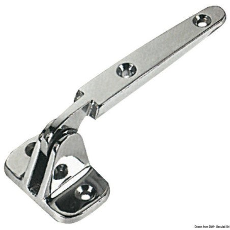 Charnière écoutille laiton chromé 110x40 mm - - Charnière - discoun...