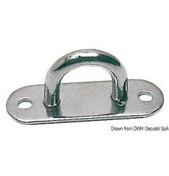 Pontet base plate inox poli 15x45 mm Osculati - Pontets à base plat...