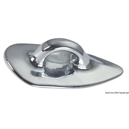 Anneau vis sans tête laiton chromé 80x35x25 mm - - Anneau avec vis ...