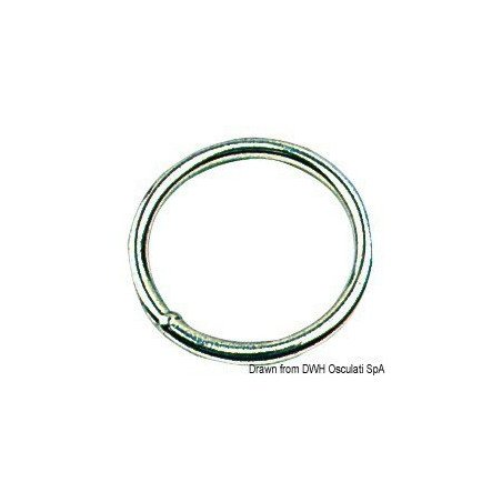 Anneau rond 8x60 mm Osculati - Anneau rond - discount-nautic.com
