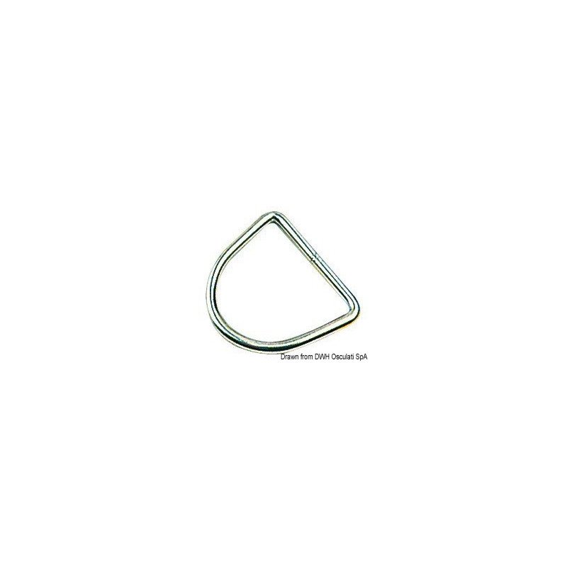 Anneau demi-rond 8x60 mm Osculati - Anneau demi-rond - discount-nau...