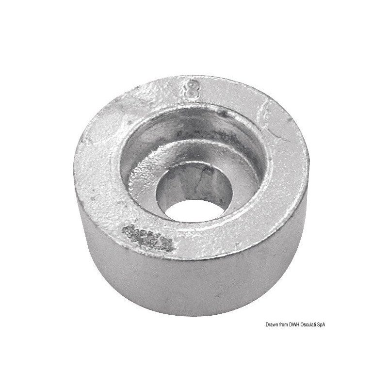 Anode rondelle aluminium hors-bord Suzuki 4/300 HP Osculati - Ronde...
