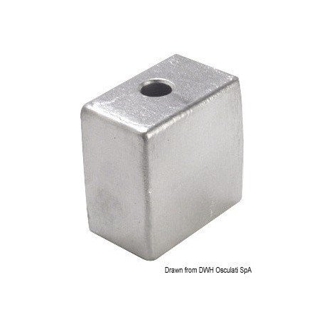 Anode pied zinc 50/200 HP Ø 3/8" x 16 Osculati - Anode pied 50-200 ...