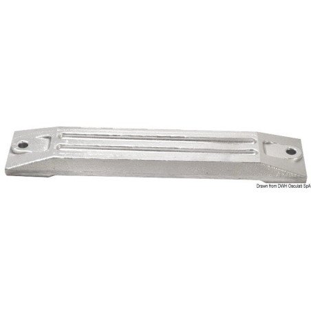 Anode plaque aluminium Honda 75/225 HP Osculati - Plaque 75/225 HP ...