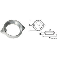Anode zinc pour Volvo Penta Duo Prop 852182 Osculati - Anode pour V...