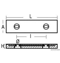 Anode à boulonner 2500 g Osculati - Anodes à boulonner - discount-n...