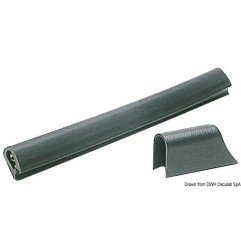 Liston PVC noir 18x26 mm Tessilmare - Liston à emboîter - discount-...
