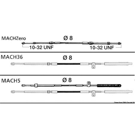 Câble MACHZero 34' Ultraflex - Timoneries - discount-nautic.com