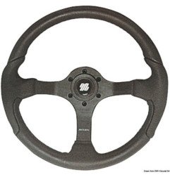 Volant ULTRAFLEX Nisida/Spargi noir 350 mm Uflex - Volant ULTRAFLEX...