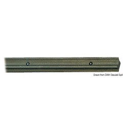 Rail en X aluminium anodisé + PTFE barre 2m Viadana - Chariots coul...