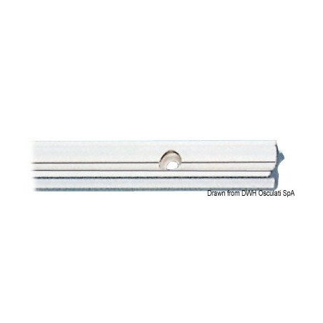 Rail en X aluminium anodisé barre 2m Viadana - Chariots coulissants...