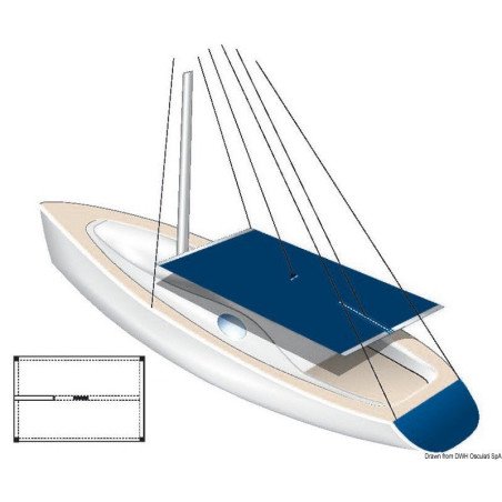 Pare-soleil imperméable Tessilmare 255x240 cm Tessilmare - Pare-sol...