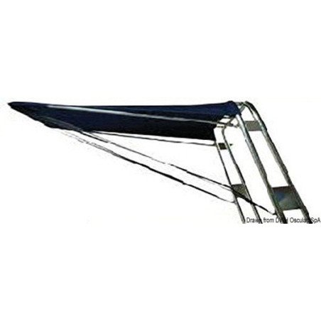 Taud télescopique pour roll-bar bleu navy 130 x 155 cm arrière Oscu...