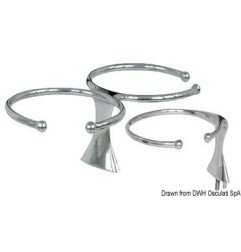Porte-verre N. 2 verres AISI 316 vis sans tête Osculati - Porte-ver...