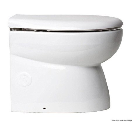 WC électrique caréné cuvette porcelaine bas 12 V Osculati - WC élec...