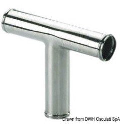 Raccord T évacuation WC inox poli Osculati - Raccords de branchemen...