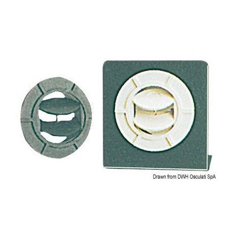 Sortie d'air orientable noire Ø 75 mm Heater Craft - Accessoires su...