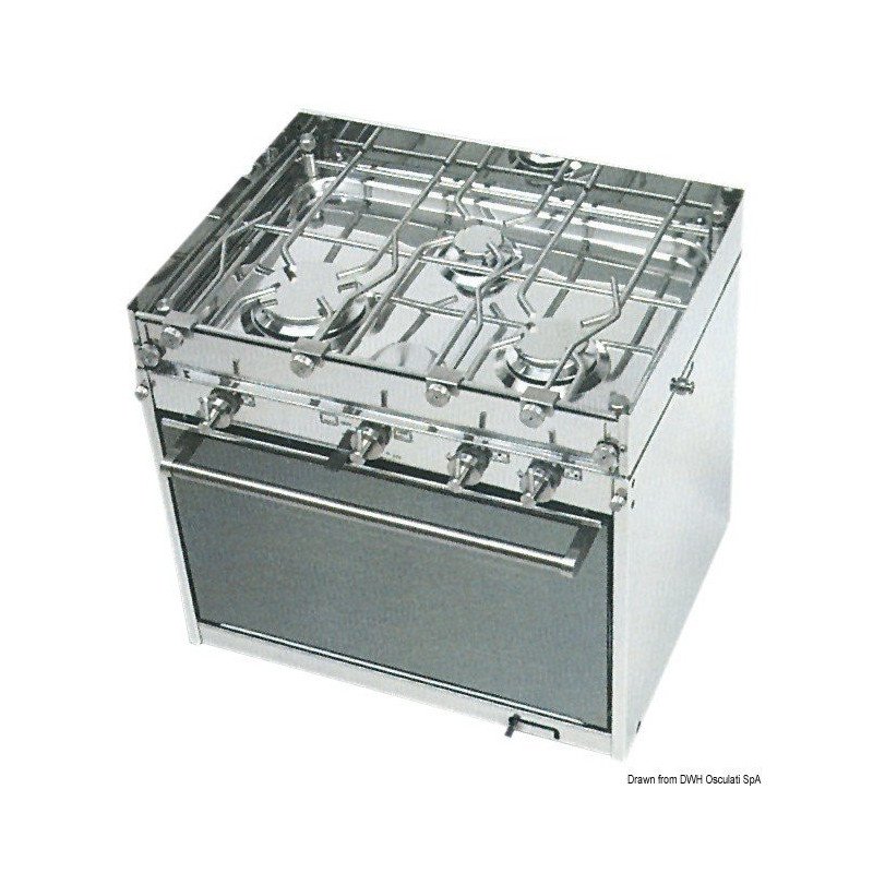 CuisinièreTECHIMPEX Topline 3 feux Techimpex - Cuisinière à gaz sér...