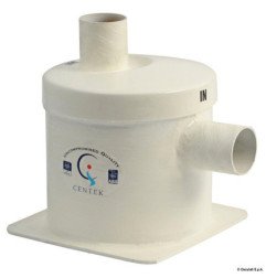 Silencieux resine verre évacuation laterale 90 mm Centek - Vernalif...