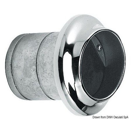 Echappement tuyau AISI316 poli miroir Ø 125 mm Osculati - Echappeme...