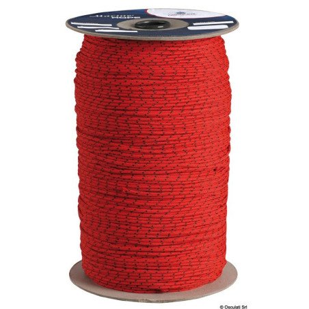 Tresse polypropylène couleurs vives rouge 10 mm Osculati - Tresse e...