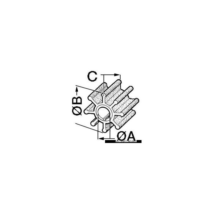 Roue TOHATSU 25/40 HP